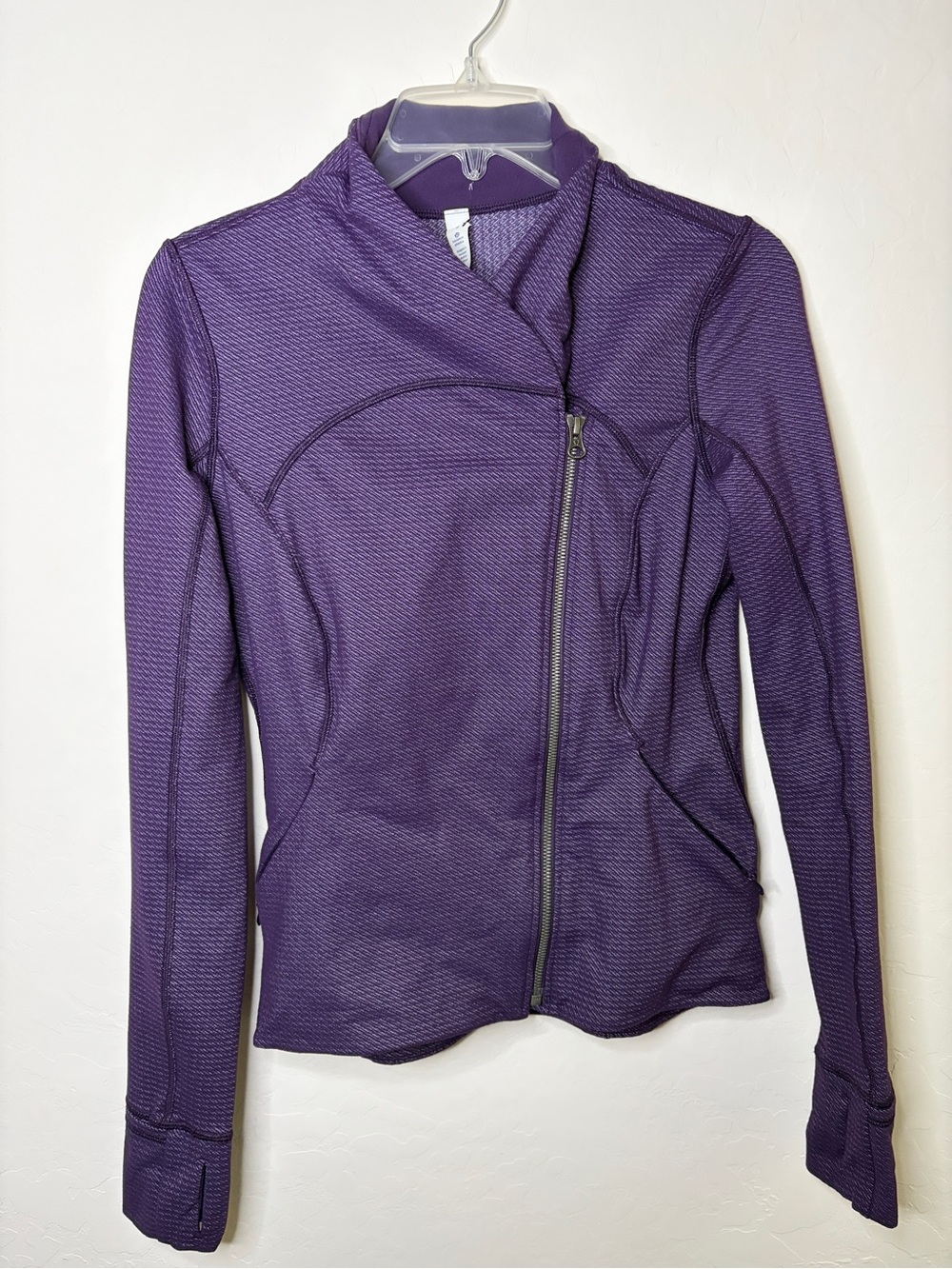 lululemon athletica Deep Purple Asymmetrical Zip Jacket